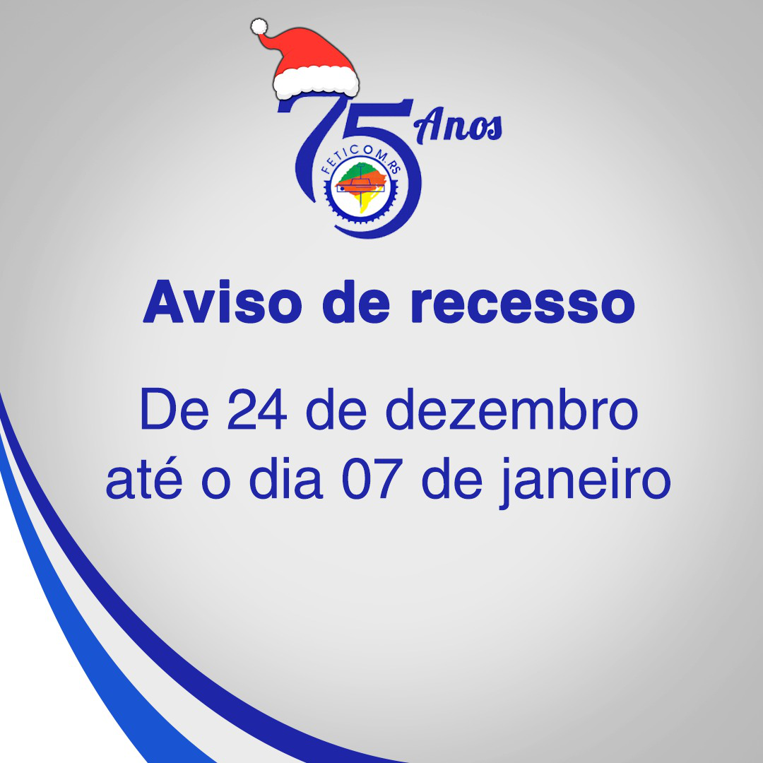 Aviso de Recesso Feticom/RS
